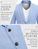 Checkered Blazer - Clear Blue Checkered Blazer - Clear Blue