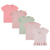 Pink, Floral, Green, Blush, Pink