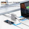 Grey-120W power adapter