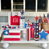 Red Blue and White