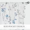 Rod Pocket | Blue and Grey