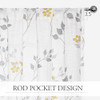 Rod Pocket | Yellow and Grey