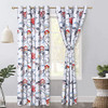Blue Red Floral
