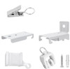 White Curtain Track Accessories