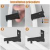 Black Curtain Track Accessories