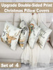 Christmas Pillow Covers-grey
