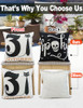 Halloween Black and White Pillow Covers