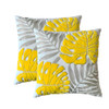 Tropical Yellow Grey Leave