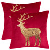 Red Christmas Deer Sequins