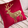 Red Christmas Deer Sequins