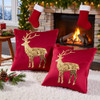 Red Christmas Deer Sequins