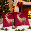 Red Christmas Deer Sequins