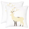 White Christmas Deer Sequins