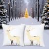 White Christmas Deer Sequins