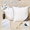 12x12 Indoor Pillow Inserts Set of 2 (Not Waterproof)