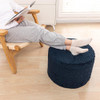 Dark Blue Pouf With Filler