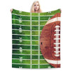 Retro American Football Field Ball