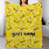 Bee Blanket 1 Custom Name