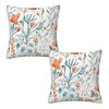 Blue Orange Floral
