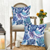 W Waterproof Blue Leaf