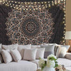 Black Vintage Mandala Tapestry
