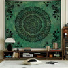 Green Mandala Tapestry