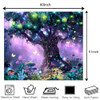 Blacklight Forest Tapestry