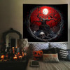 Black Gothic Skull Tapestry