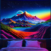 Mountain Blacklight Tapestry