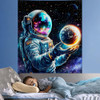 astronaut space tapestry