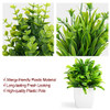 8 Pack Green Plant With White Pot