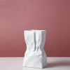 White Bag Vase
