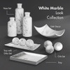 Matte White Marble Look
