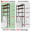 Black Rack-rustic Brown Shelves Black Rack-rustic Brown Shelves