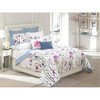 Floral White and Blue