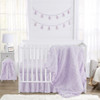 Purple Rose (4pc Crib Set)