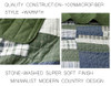 Green Blue Plaid Patchwork