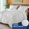 10 - Cotton Waffle - White