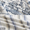 Paisley & Stripes - Ink Navy & White