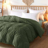 Cover(not Comforter)-olive Green Tufted