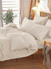 Cover(not Comforter)-beige Tufted