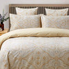 Golden Paisley-3pc Duvet Cover Set