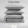 Modern Cotton Washed Percale Steel Blue