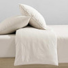Modern Cotton Washed Percale Light Beige
