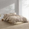 Modern Cotton Washed Percale Camel Brown