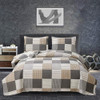 Brown Plaid Patchwork