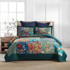 Turquoise Floral Patchwork