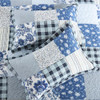 Rustic Blue White Patchwork