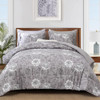 White Floral (Grey)