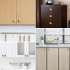 Brushed brass coloured